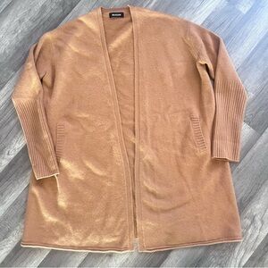 Naadam 100% Cashmere Women's Tan Sweater Cardigan‎ Size L / XL